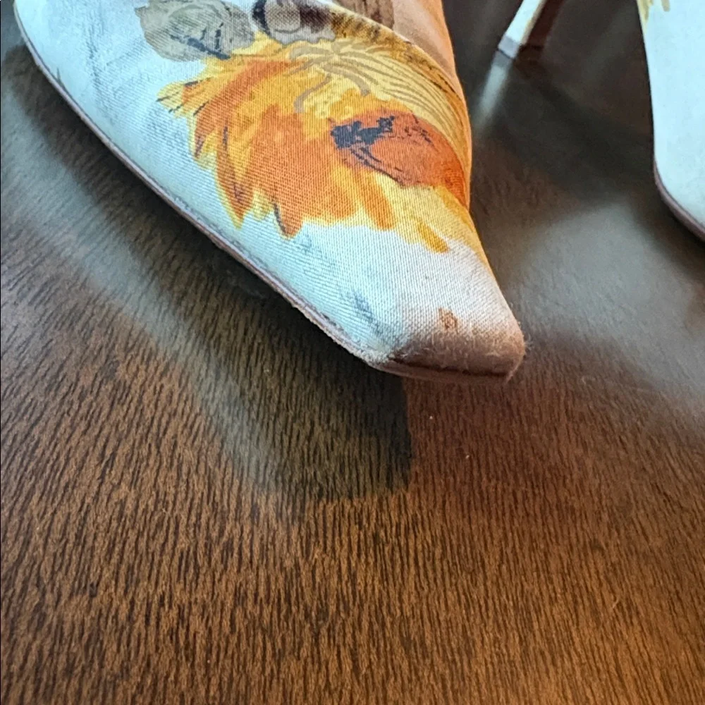 VINTAGE PRADA SATIN HEELS - Picture 4 of 8